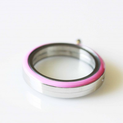 Purple Rim Screw Top Locket